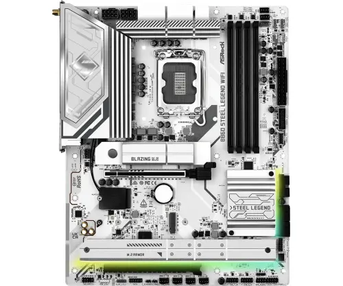 Asrock B860 Steel Legend WiFi LGA1851 DDR5 8666MHz+(OC) ATX Gaming (Oyuncu) Anakart