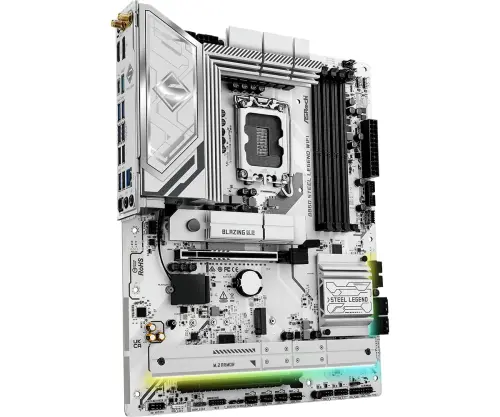 Asrock B860 Steel Legend WiFi LGA1851 DDR5 8666MHz+(OC) ATX Gaming (Oyuncu) Anakart