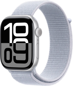 Apple Watch Series 10 GPS 46 mm Gümüş Rengi Alüminyum Kasa ve Bulut Mavisi Akıllı Saat -MWWN3TU/A