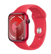 Apple Watch Series 9 GPS 45 mm Alüminyum Kasa ve Kırmızı Spor Kordon Akıllı Saat- M/L - MRXK3TU/A