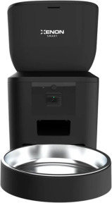 Xenon Smart Wi-Fi Uzaktan Sesli ve Kamera Kontrollü Kedi Mama Kabı Siyah-X8602