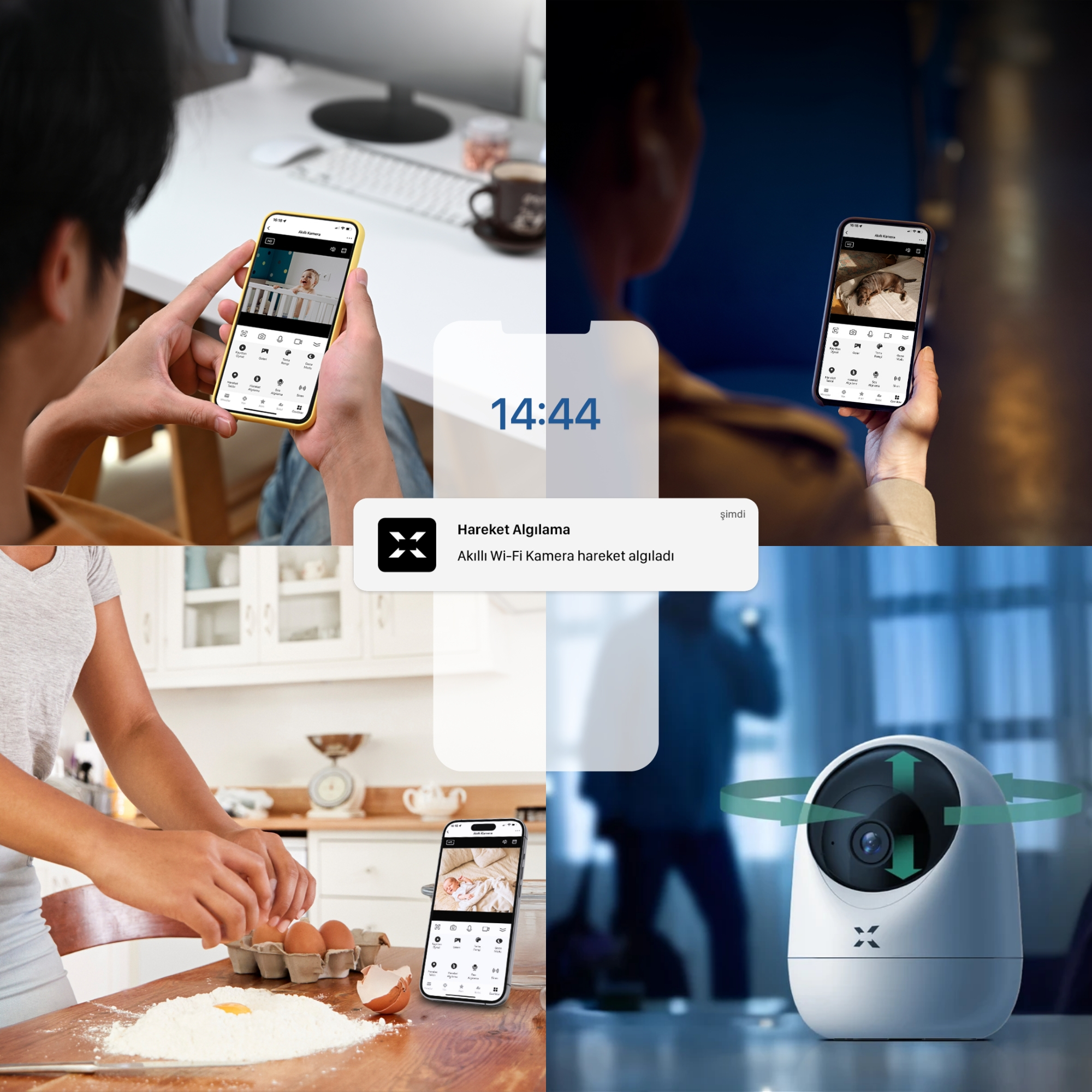 Xenon Smart X7207 Full HD Gece Görüşlü Wi-Fi Güvenlik Kamerası