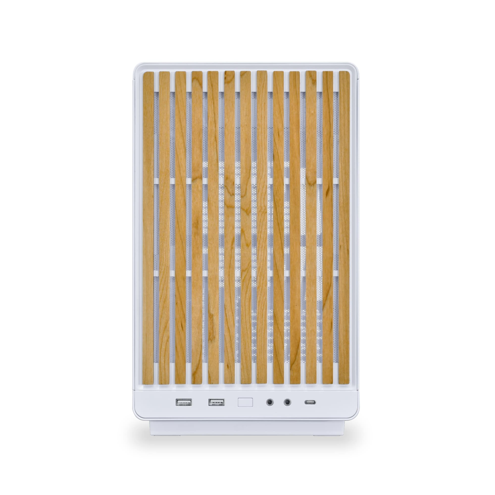 Lian Li Dan Case A3 Beyaz Ahşap Cam M-ATX Mini-Tower Kasa (G99.A3W-WDG.00)