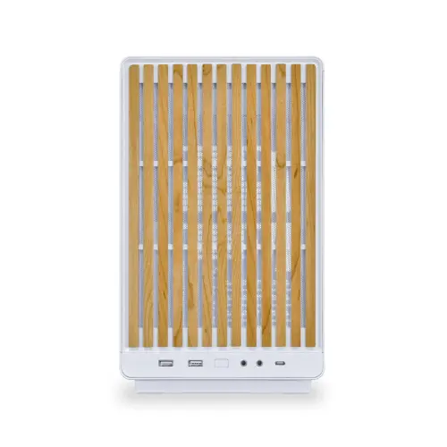 Lian Li Dan Case A3 Beyaz Ahşap Cam M-ATX Mini-Tower Kasa (G99.A3W-WDG.00)