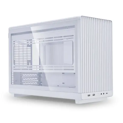 Lian Li Dan Case A3 Beyaz Ahşap Cam M-ATX Mini-Tower Kasa (G99.A3W-WDG.00)