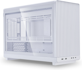Lian Li Dan Case A3 Beyaz Ahşap Cam M-ATX Mini-Tower Kasa (G99.A3W-WDG.00)