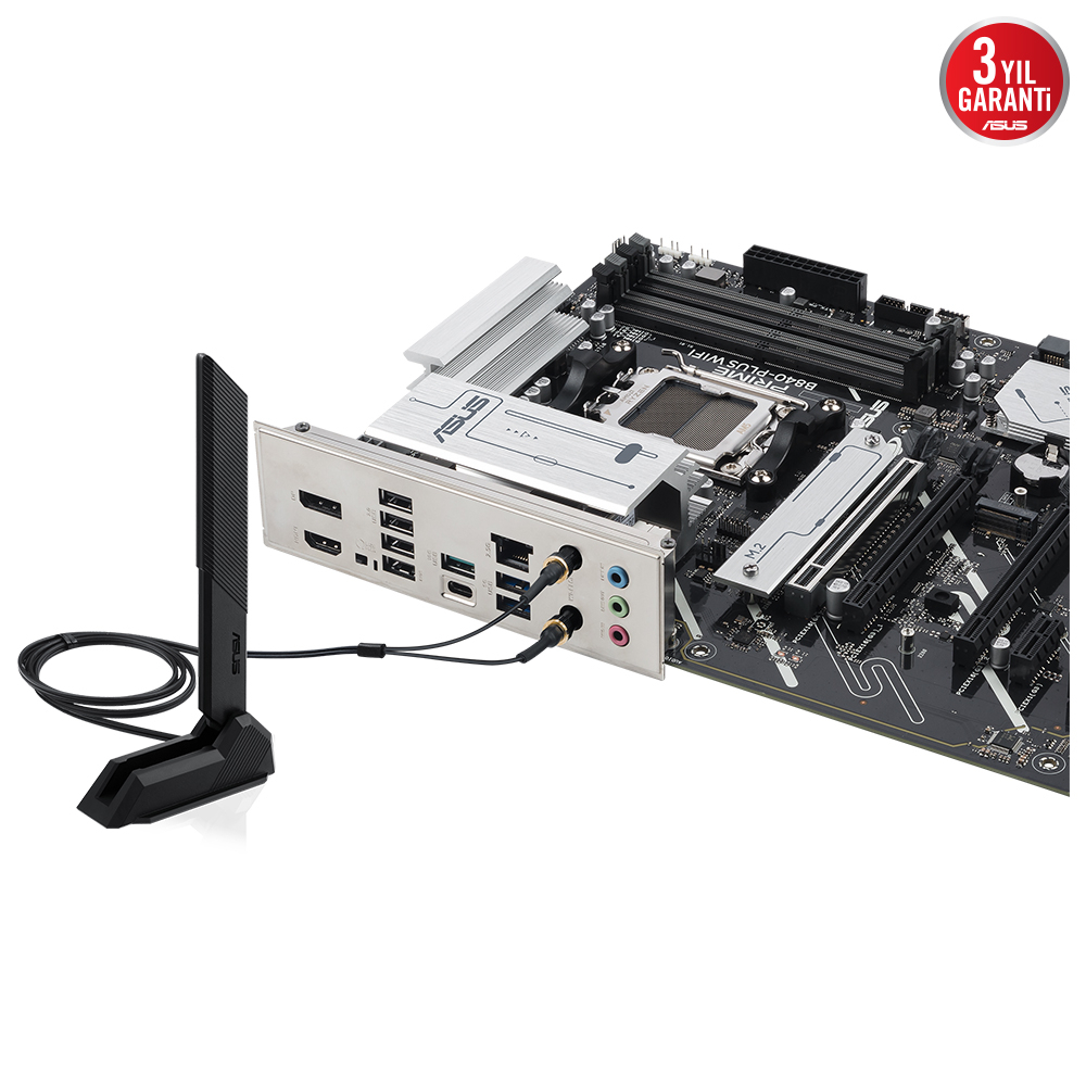 ASUS Prime B840-Plus WiFi AMD B840 Soket AM5 DDR5 7600+(OC)MHz ATX Gaming (Oyuncu) Anakart