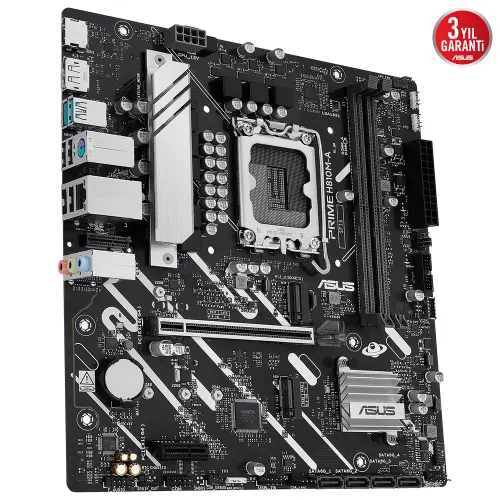 ASUS Prime H810M-A-Csm H810 Soket 1851 DDR5 6400MHz mATX Gaming (Oyuncu) Anakart