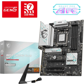 MSI B850 GAMING PLUS WIFI AM5 DDR5 8200(OC)Mhz ATX Gaming (Oyuncu) Anakart