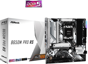 Asrock B650M PRO RS AMD B650 Soket AM5 DDR5 7200+(OC)MHz mATX Gaming (Oyuncu) Anakart