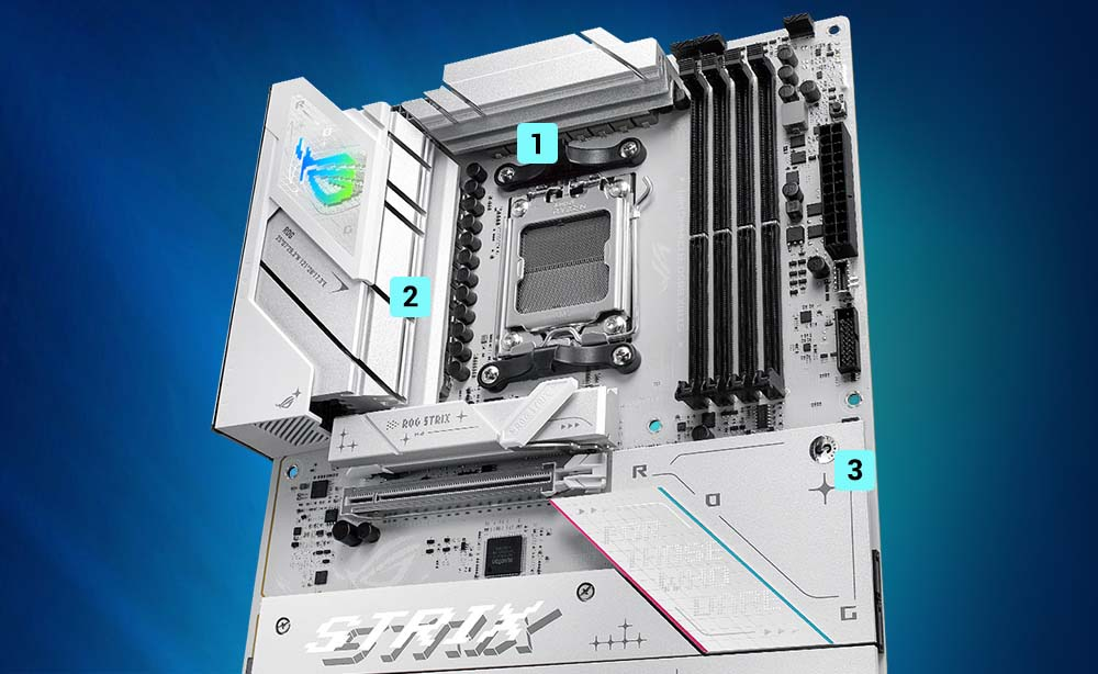 ASUS ROG STRIX B850-A GAMING WIFI AMD B850 Soket AM5 DDR5 8000+(OC)MHz ATX Gaming (Oyuncu) Anakart