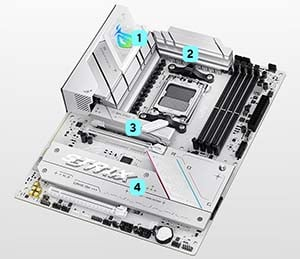 ASUS ROG STRIX B850-A GAMING WIFI AMD B850 Soket AM5 DDR5 8000+(OC)MHz ATX Gaming (Oyuncu) Anakart