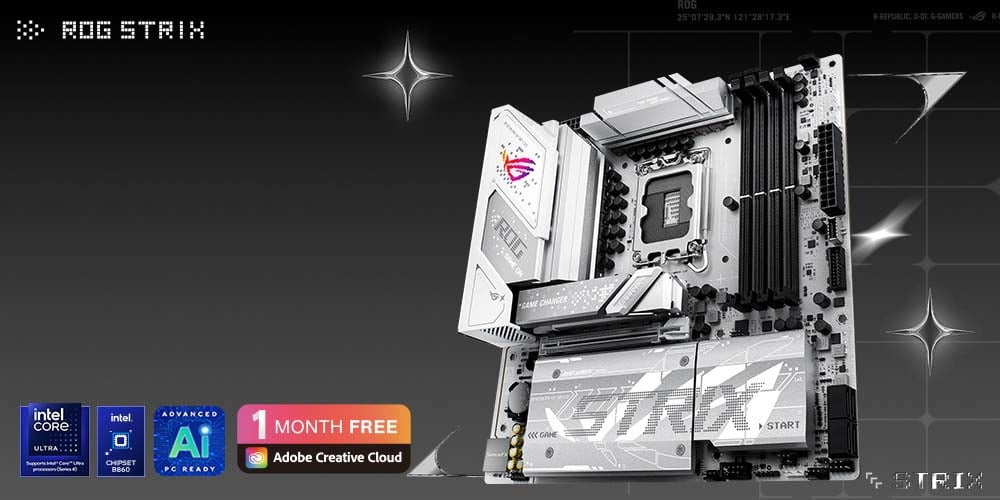 ASUS ROG STRIX B860-G GAMING WIFI Intel B860 Soket 1851 DDR5 9066+(OC)MHz ATX Gaming (Oyuncu) Anakart
