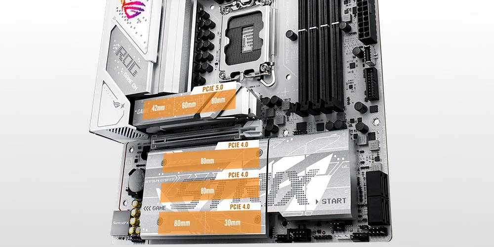 ASUS ROG STRIX B860-G GAMING WIFI Intel B860 Soket 1851 DDR5 9066+(OC)MHz ATX Gaming (Oyuncu) Anakart