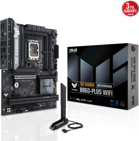 ASUS TUF B860-Plus WIFI Intel B860 Soket 1851 DDR5 8200+(OC)MHz ATX Gaming (Oyuncu) Anakart