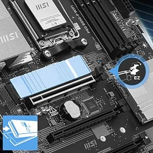 MSI PRO B850-P WIFI AMD B850 Soket AM5 DDR5 8200+(OC)MHz ATX Gaming (Oyuncu) Anakart