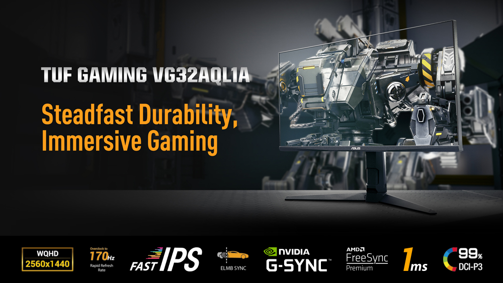 ASUS TUF Gaming VG32AQL1A 31.5″ 1ms 170Hz QHD IPS Gaming Monitör