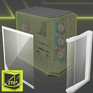 MSI MAG PANO 100R PZ White 4x120mm ARGB Fan USB 3.2 ATX Tower Gaming (Oyuncu) Kasa