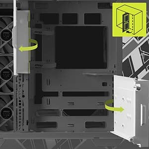 MSI MAG PANO 100R PZ White 4x120mm ARGB Fan USB 3.2 ATX Tower Gaming (Oyuncu) Kasa