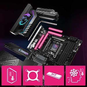 MSI MPG Z890 Carbon WIFI Soket 1851 DDR5 9200MHZ WIFI 7 ATX Gaming Anakart