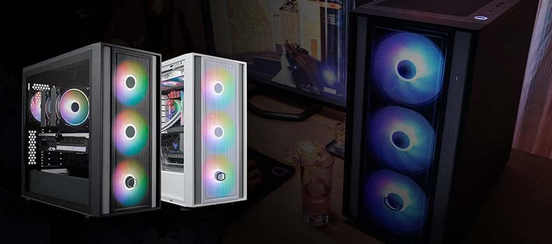 Cooler Master MasterBox 600 TG MB600-WGNN-S00 Mesh ARGB ATX Beyaz Mid Tower Kasa