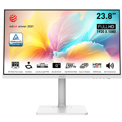 MSI MODERN MD2412PW 23.8″ 100Hz Beyaz Type-C Monitör