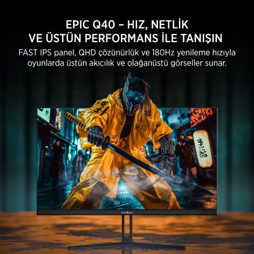 James Donkey Epic Q40 27″ 180Hz 0.5Ms QHD Fast IPS Gaming Monitör (Sıfır Ölü Piksel Garantili)