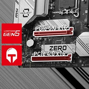 MSI B760M Project Zero Intel LGA1700 DDR5 MATx  Anakart