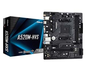 Asrock A520M-HVS 90-MXBE60-A0UAYZ Gaming Anakart
