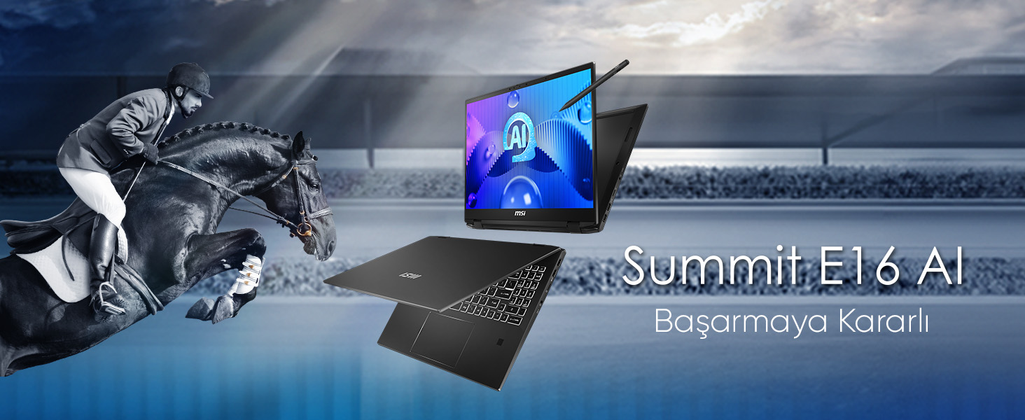MSI Summit E16 AI EVO A1MTG-015TR Ultra 7 155H 16″ QHD+ W11 Pro Notebook