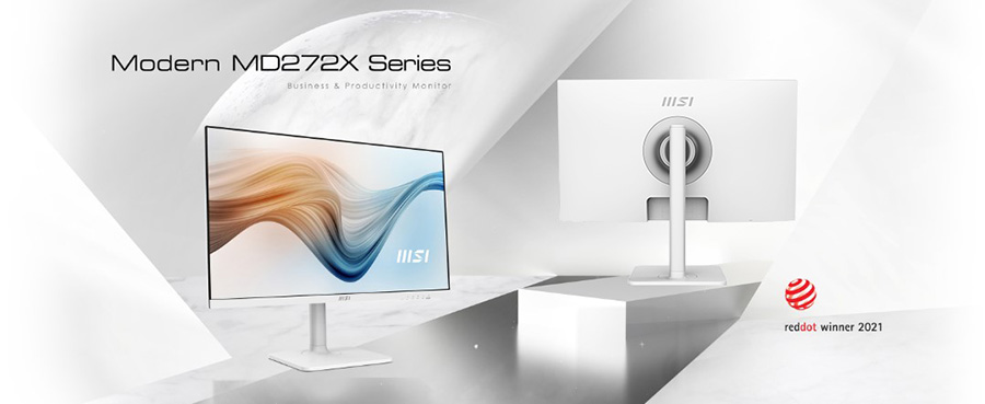 MSI Modern MD272XPW 27″ 1920x1080 FLAT 100Hz Anti-Glare Beyaz Type-C FHD IPS Monitör