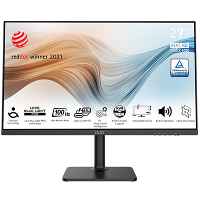 MSI 27'' Modern MD272XP 1920x1080 1ms 100Hz Anti-Glare Type-c FHD IPS  Monitör  