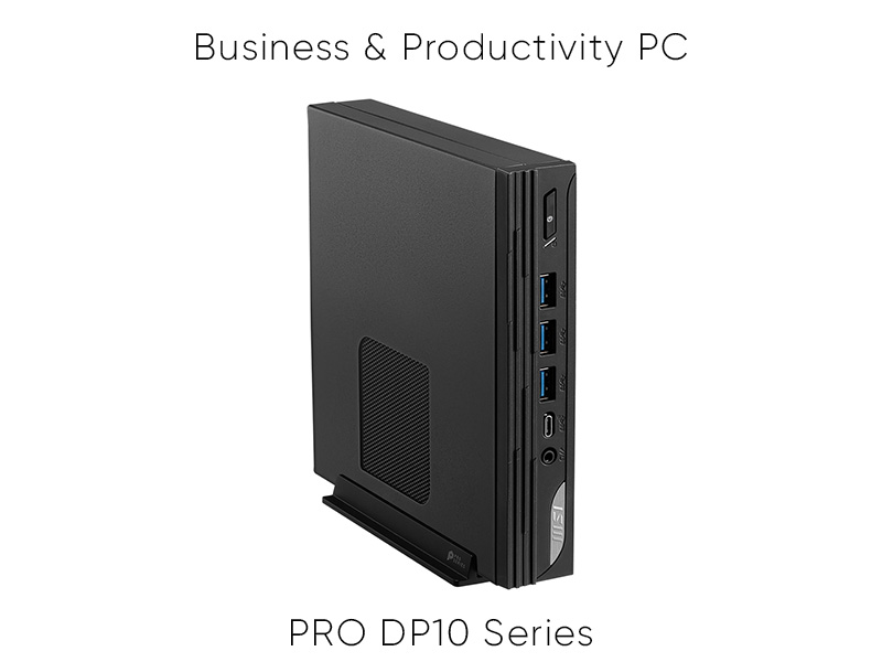 MSI Pro DP10 13M-002EU Intel Core i5-1340P 8GB 512GB SSD Win11 Pro Siyah Mini PC
