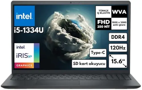Dell Inspiron 3530 I35303407U i5-1334U 16GB RAM 512GB SSD Ubuntu 15.6″ Notebook
