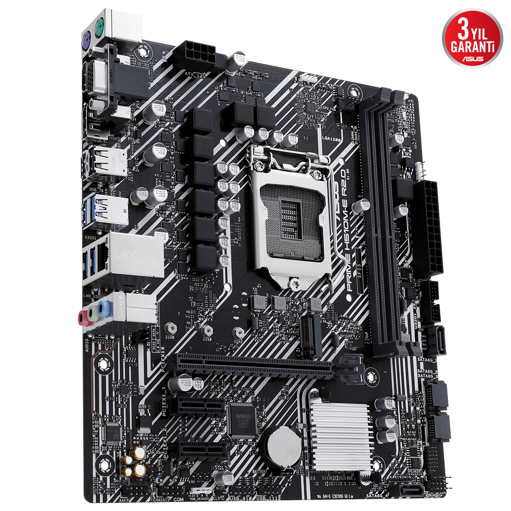 ASUS Prime H510M-E R2.0 Intel H470 Soket 1200 DDR4 3200 mATX Gaming (Oyuncu) Anakart