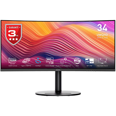 MSI Modern MD342CQP 34&amp;amp;quot; 120Hz 1ms  UWQHD VA Curved Gaming (Oyuncu) Monitör