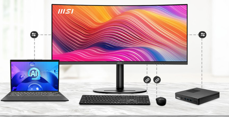 MSI Modern MD342CQP 34&amp;amp;quot; 120Hz 1ms  UWQHD VA Curved Gaming (Oyuncu) Monitör