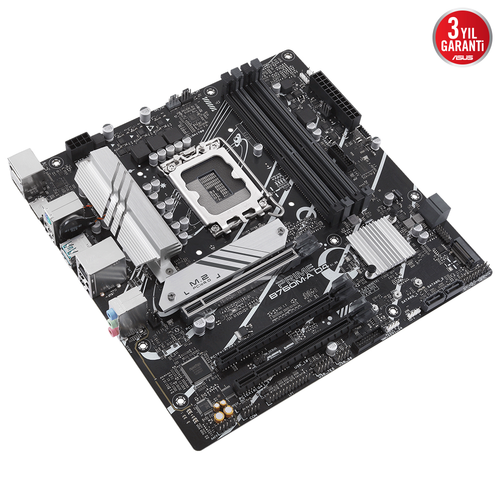 ASUS PRIME B760M-A D4/CSM Intel LGA1700 DDR4 5333(OC)MHz mATX Gaming (Oyuncu) Anakart