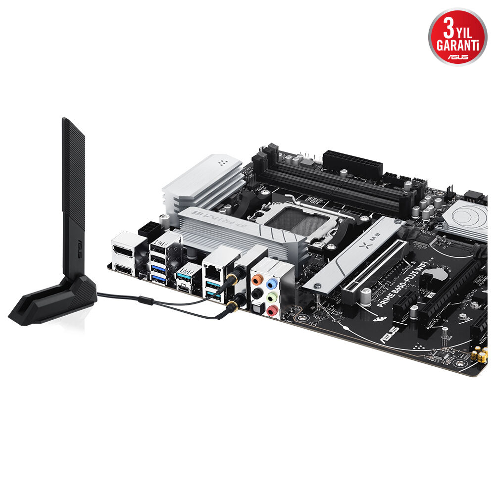 ASUS Prime B650-Plus Gaming WIFI AMD B650 Soket AM5 DDR5 7600(OC)MHz ATX Gaming (Oyuncu) Anakart