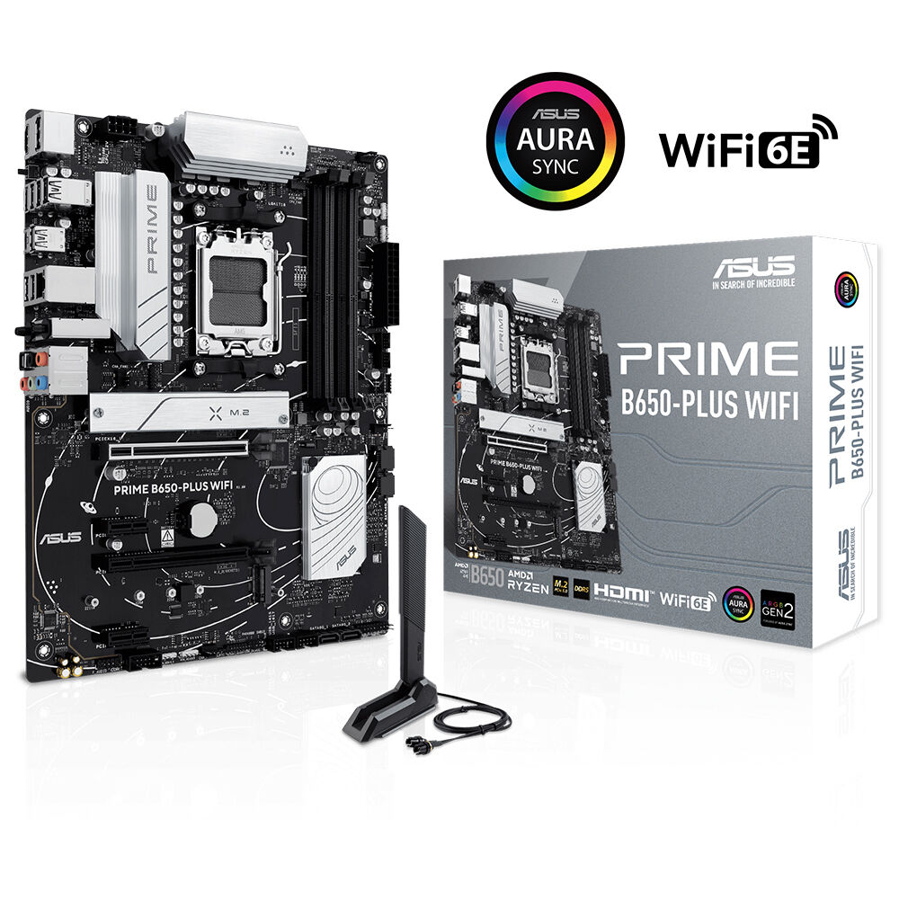 ASUS Prime B650-Plus Gaming WIFI AMD B650 Soket AM5 DDR5 7600(OC)MHz ATX Gaming (Oyuncu) Anakart