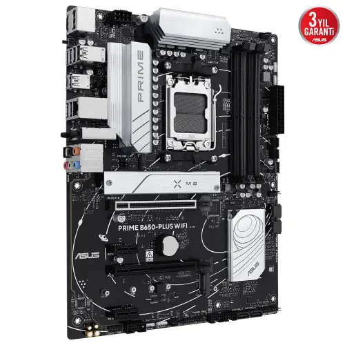 ASUS Prime B650-Plus Gaming WIFI AMD B650 Soket AM5 DDR5 7600(OC)MHz ATX Gaming (Oyuncu) Anakart