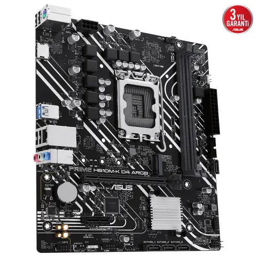 ASUS PRIME H610M-K D4 ARGB Intel H610 Soket 1700 DDR4 3200MHz mATX Gaming (Oyuncu) Anakart