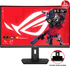 ASUS ROG Strix XG32WCMS 32″ 280Hz 1ms QHD Adaptive-Sync VA Gaming (Oyuncu) Monitör