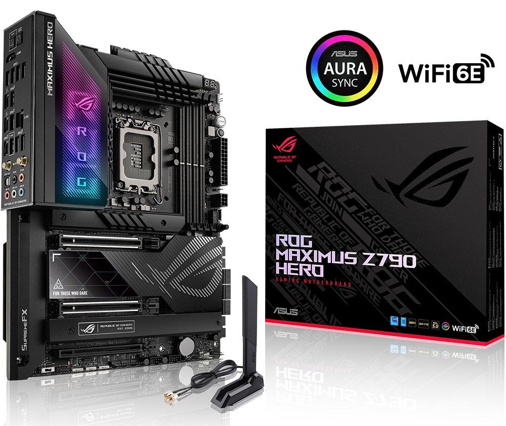 ASUS ROG Maximus Z790 Hero BTF Intel Z790 Soket LGA1700 DDR5 8000(OC)MHz ATX Gaming Anakart 