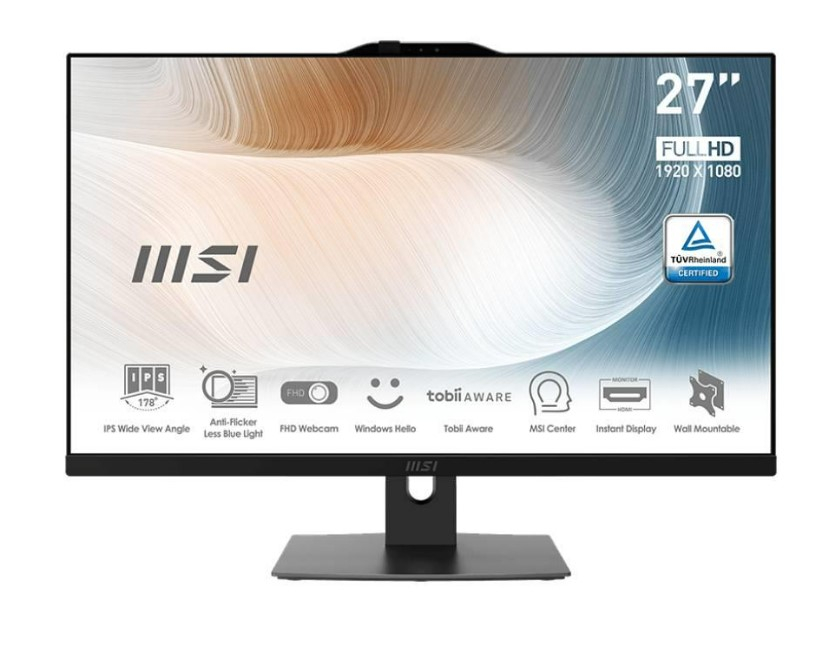 MSI Modern AM272P 12M-690XTR i7-1255U 16GB DDR4 1TB SSD 27″ FHD DOS Siyah All In One Pc