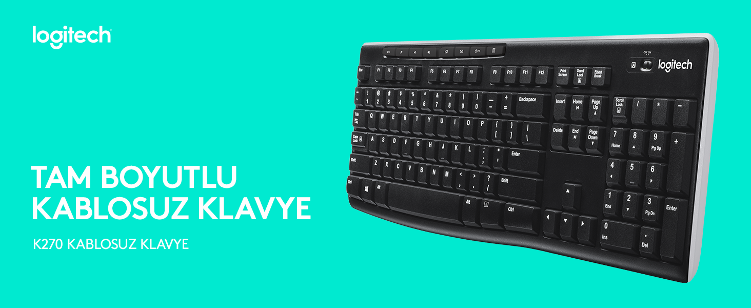 Logitech K270 CK211LGT022 Klavye