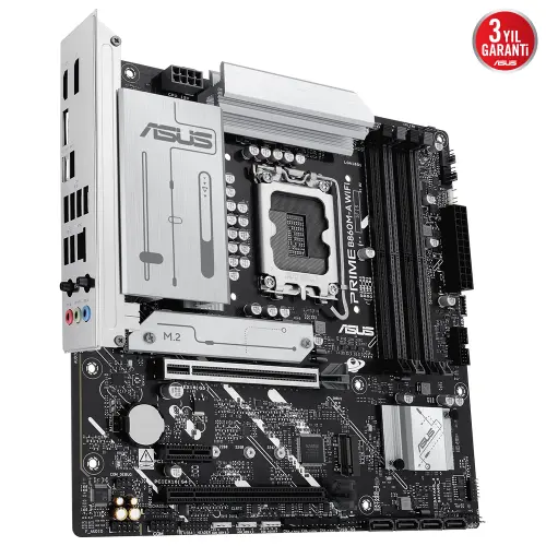 ASUS PRIME B860M-A WiFi Soket 1851 DDR5 8666MHz mATX Gaming (Oyuncu) Anakart