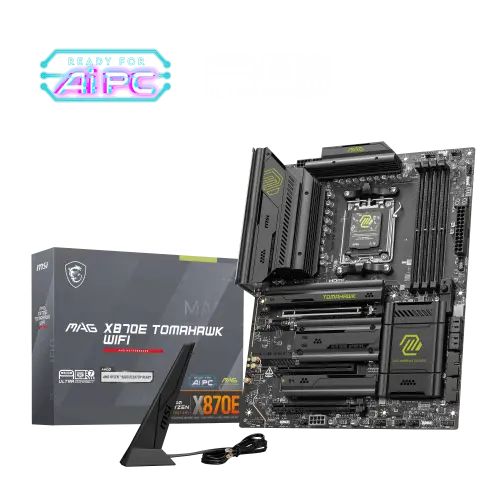 MSI MAG X870E TOMAHAWK WIFI AM5 DDR5 8400MHZ(OC) USB4 4x M.2 HDMI 2X DP 5G ATX Gaming (Oyuncu) Anakart