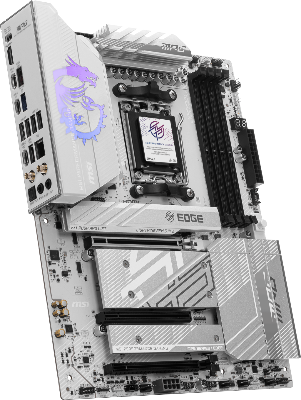 MSI MPG B850 EDGE TI WIFI AM5 DDR5 8400Mhz(OC) ATX Gaming (Oyuncu) Anakart