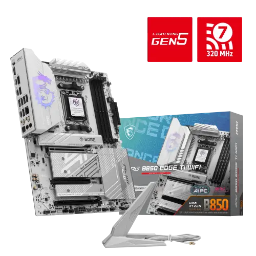MSI MPG B850 EDGE TI WIFI AM5 DDR5 8400Mhz(OC) ATX Gaming (Oyuncu) Anakart